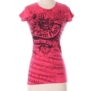 Graphic Pink Short Sleeve T-Shirt